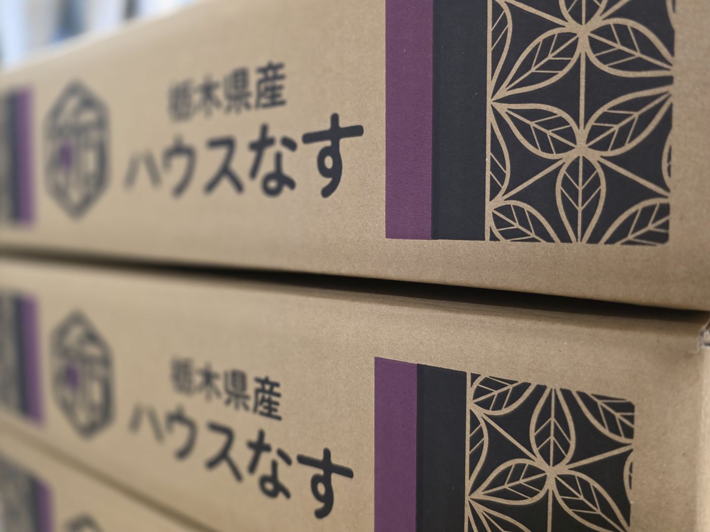 栃木県産ハウスなすの出荷箱